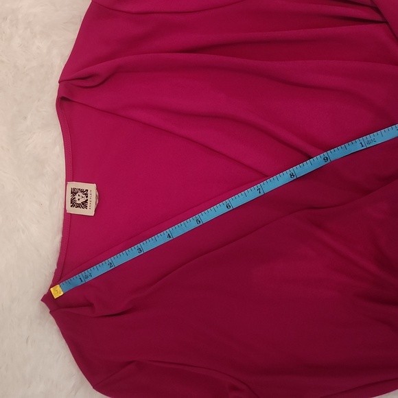 Anne Klien draped slinky knit long sleeved top - Picture 6 of 7